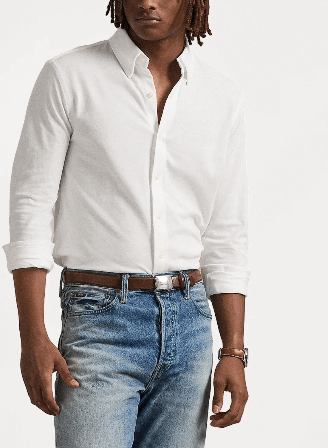 Adrián - Camisa Polo Branco