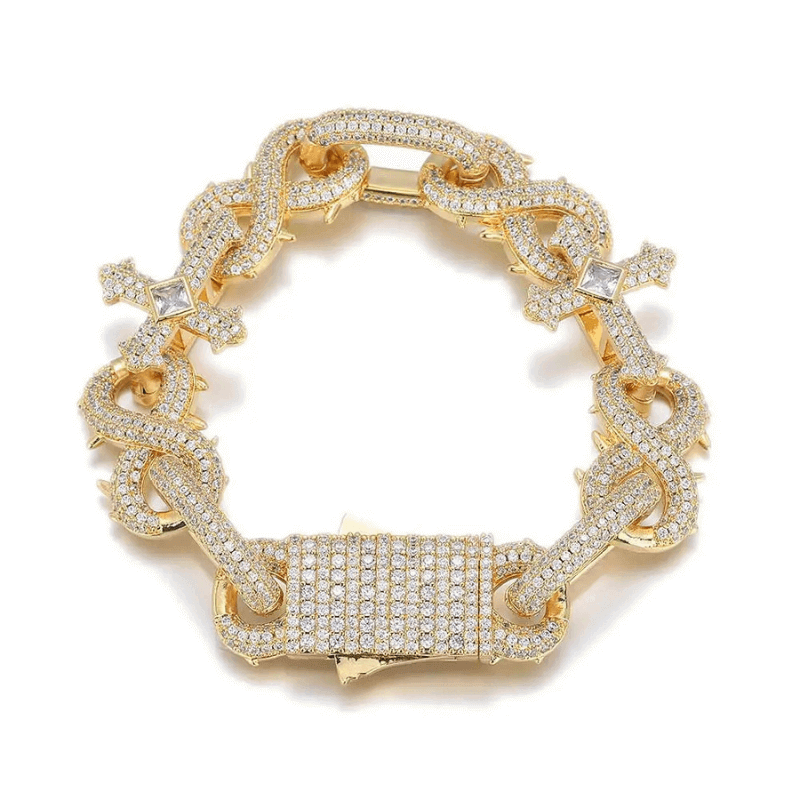 Pulseira Crucía - 6MM Ouro 18K