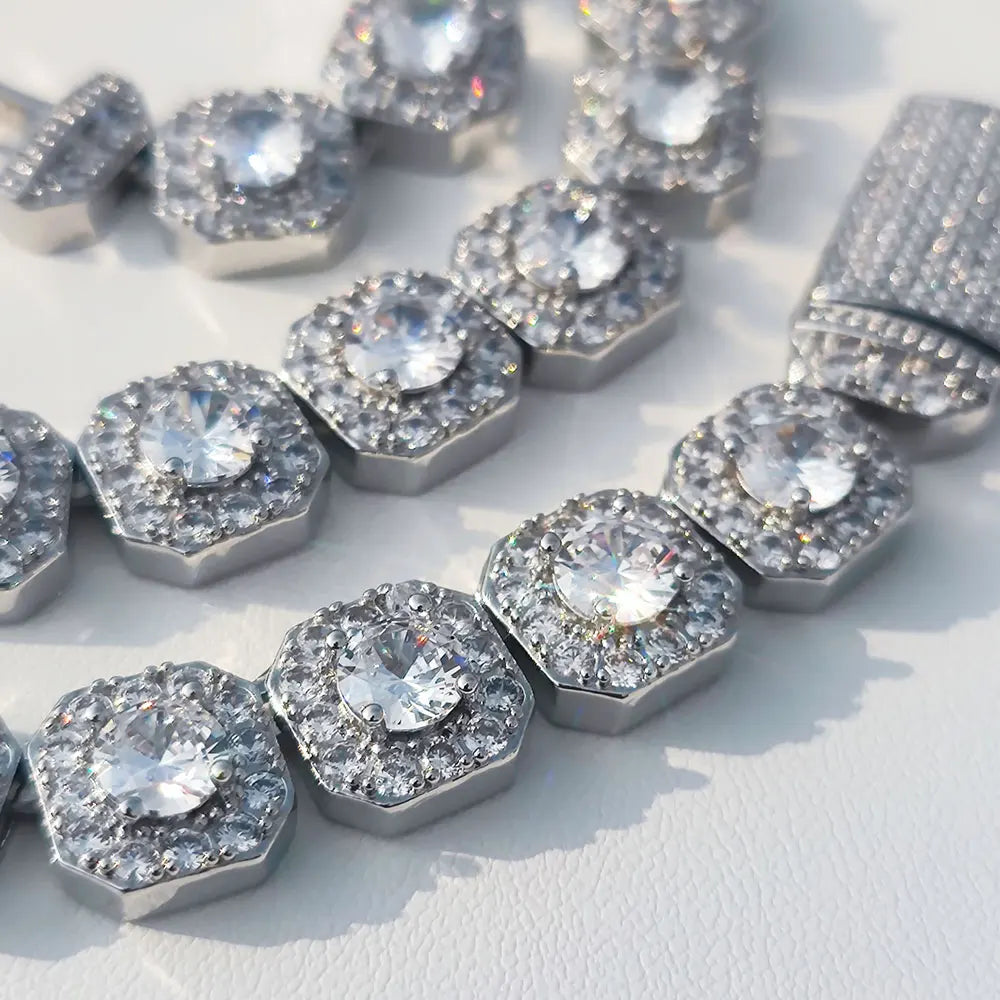 12MM Lunaris Chain - Ouro Branco