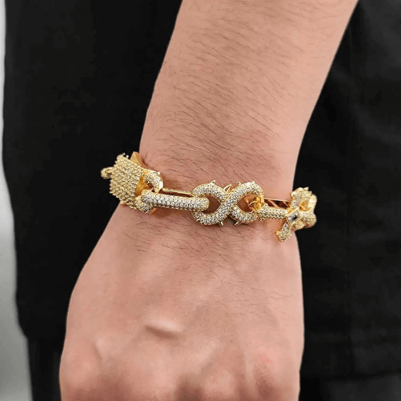 Pulseira Crucía - 6MM Ouro 18K