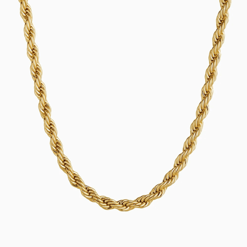 3MM Colar Vortex - Ouro 18K